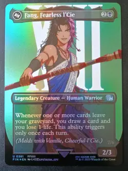 MTG Final Fantasy - Fang, Fearless L'Cie - Foil Borderless - Image 1