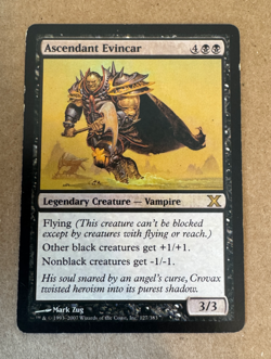ASCENDANT EVINCAR MP Moderately Played Magic the Gathering MTG 10th Edition - Image 1