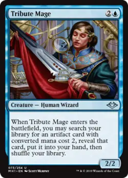MTG - Tribute Mage - Modern Horizons - NM, English Magic FLAT RATE SHIP - Image 1