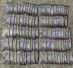 100 Pack LOT of Pokemon TCG S&V Prismatic Evolutions Sealed Booster Packs! NEW - Image 1
