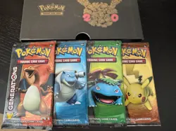 4 Pokemon Generations Sealed Packs, complete art set, Including Original ETB Box - Image 1