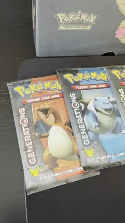 4 Pokemon Generations Sealed Packs, complete art set, Including Original ETB Box - Image 2