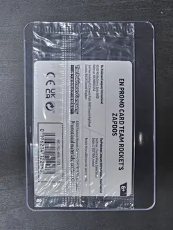 Team Rocket's Zapdos Pokemon Destined Rivals Stamped Asia Exclusive Promo Sealed - Image 2