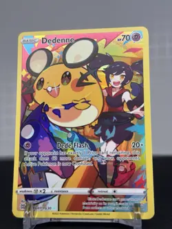 Dedenne TG07/TG30 Brilliant Stars Trainer Gallery Ultra Rare Full Art Pokemon - Image 1