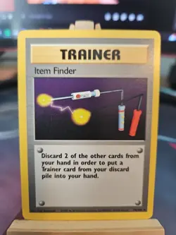 Pokemon TCG Base Set Item Finder 74/102 Regular Rare Card Near Mint SUPER CLEAN - Image 1