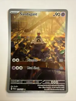 Pokemon Sandygast 214/193 Paldea Evolved Scarlet & Violet Illustration Rare. - Image 1