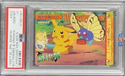Pokemon Bandai Carddass Butterfree & Friends PSA 10 #202 Vending Series 6 - Image 1