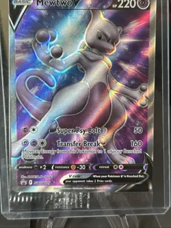 Mewtwo V SWSH229 Sword & Shield Promo Full Art Pokemon TCG - SEALED - Image 3