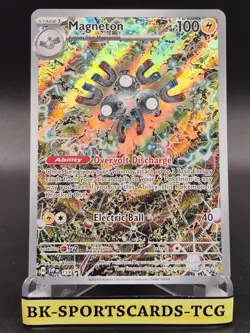 Pokemon TCG Black Star Promo Magneton SVP 159 Scarlet Violet Illustration Rare - Image 1
