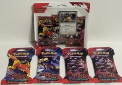 Pokemon TCG Destined Rivals 3pk Blister and Sleeved Booster packs Bundle - Image 1