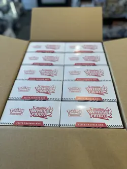 Case of x10 Pokemon TCG White Flare Elite Trainer Box’s ETB - Image 1