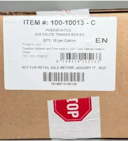 Pokemon TCG Prismatic Evolutions Elite Trainer Box ETB X10 Case OpenedTo Verify@ - Image 2