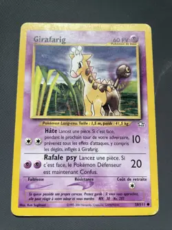 GIRAFARIG COMMUNE - POKEMON 58/111 NEO GENESIS ETAT CORRECT/BON FR - Image 1