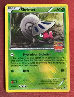 SHELMET 11/101 Noble Victories REGIONAL CHAMPIONSHIPS crosshatch promo Pokemon - Image 1