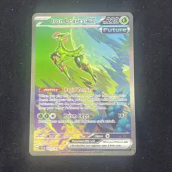 Pokemon TCG Iron Leaves EX Scarlet & Violet Temporal Forces 203/162 - Image 1