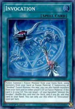 Invocation - SHVA-EN043 - Super Rare - 1st Edition - Yugioh - Image 1