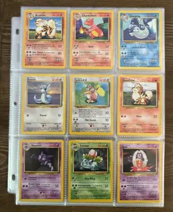 1999 Pokemon TCG Complete Base Unlimited Common & Uncommon Card Set LP - Image 1