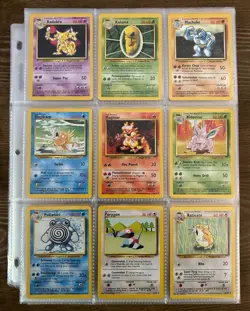 1999 Pokemon TCG Complete Base Unlimited Common & Uncommon Card Set LP - Image 3