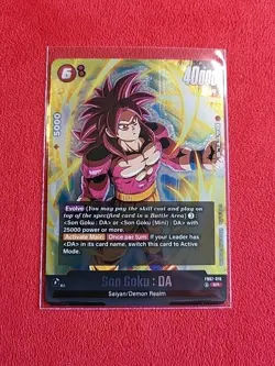 Dragon Ball Card Game Wish For Shenron Son Goku : DA FB07-010 Super Rare Aggro - Image 1