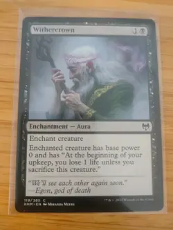 MTG Withercrown 119 Kaldheim M/NM Free UK P&P - Image 1