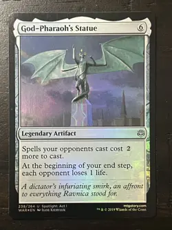 God-Pharaoh's Statue #238 (Foil) (NM) War of the Spark WAR Magic MTG - Image 1