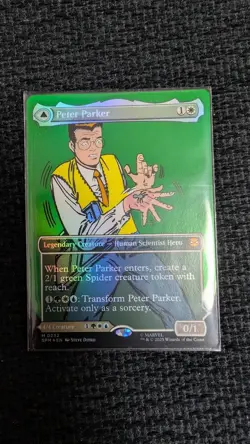 MTG Spider Man Peter Parker foil No.PM843 - Image 1