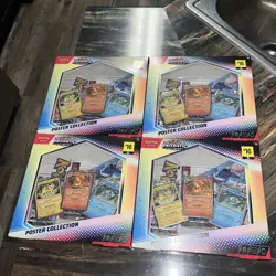 4 NEW Sealed Pokemon TCG S&V Prismatic Evolutions Poster Collection DG - Image 1