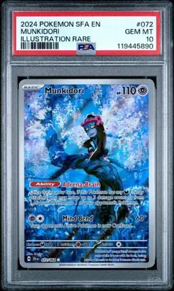 PSA 10 Munkidori 072 Pokemon Scarlet Violet Shrouded Fable Illustration Rare - Image 1
