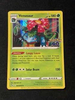 Venusaur Pokemon GO 003/078 Near Mint NM Holo Rare - Image 1