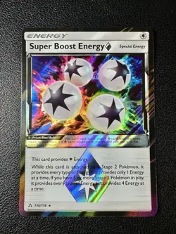Super Boost Energy 136/156 Prism Star Holo Rare Pokemon Ultra Prism - Image 1