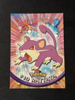 19 Rattata Topps Pokemon Tv Animation Blue Label - Image 1