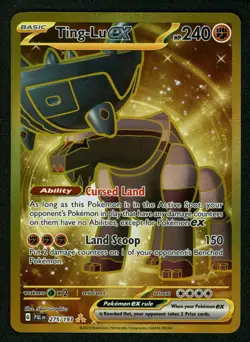 2023 Pokemon Ting-Lu ex 275/193 Full Art Sv02: Paldea Evolved Holo MINT CLEAN! - Image 1
