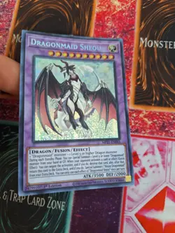 Yugioh Dragonmaid Sheou MP21-EN065 Prismatic Secret Rare 1st Edition Near Mint - Image 2
