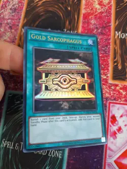 Yugioh Gold Sarcophagus YGLD-ENC26 Ultra Rare Unlimited Near Mint - Image 2