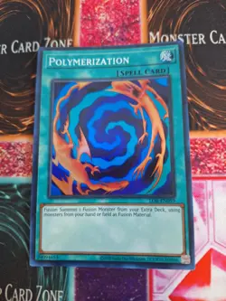 Yugioh Polymerization LOB-EN059 Super Rare Unlimited Near Mint - Image 1