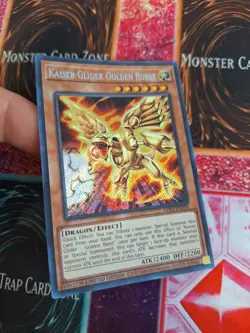Yugioh Kaiser Glider Golden Burst LDS3-EN136 Secret Rare Limited Lightly Played - Image 2