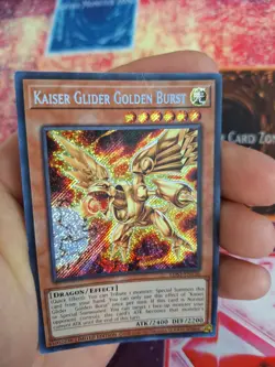 Yugioh Kaiser Glider Golden Burst LDS3-EN136 Secret Rare Limited Lightly Played - Image 3