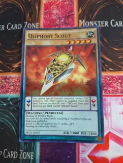 Yugioh Qliphort Scout PEVO-EN057 Super Rare 1st Edition Near Mint - Image 1