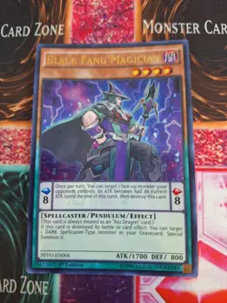 Yugioh Black Fang Magician PEVO-EN004 Ultra Rare 1st Edition Near Mint - Image 1