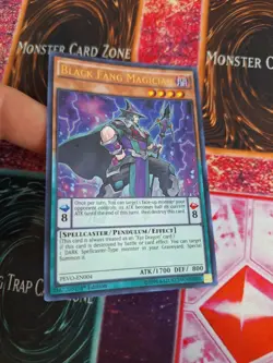 Yugioh Black Fang Magician PEVO-EN004 Ultra Rare 1st Edition Near Mint - Image 2
