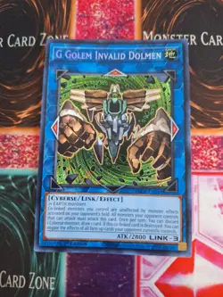 Yugioh G Golem Invalid Dolmen BLCR-EN044 Secret Rare 1st Edition Near Mint - Image 1