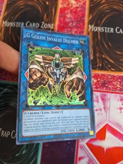 Yugioh G Golem Invalid Dolmen BLCR-EN044 Secret Rare 1st Edition Near Mint - Image 2