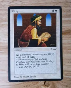 MTG Piety Arabian Nights LP - Image 1