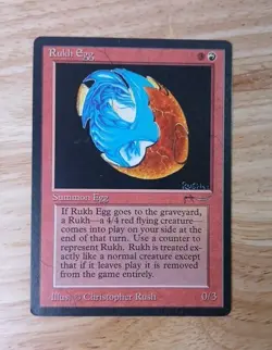 MTG Magic the Gathering Rukh Egg (Dark) Arabian Nights NM - Image 1