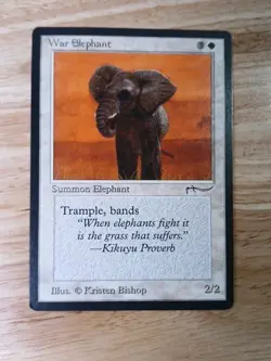 MTG WAR ELEPHANT Arabian Nights NM - Image 1
