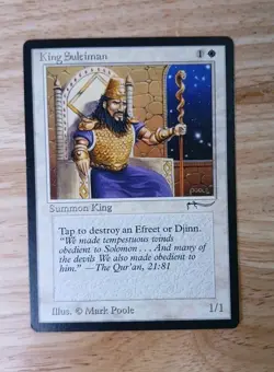 MTG King Suleiman Arabian Nights NM - Image 1