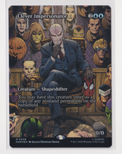 MTG x Marvel's Spider-Man Clever Impersonator (0008) (Borderless Foil) - NM / M - Image 1