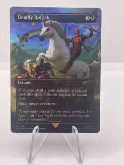 MTG SLD Marvel Deadpool Deadly Rollick FOIL Unplayed NM - Image 1