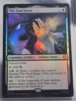 FOIL MTG Marvel's Spider-Man THE SOUL STONE Legendary Artifact Infinity Stone - Image 1