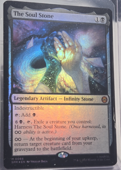FOIL MTG Marvel's Spider-Man THE SOUL STONE Legendary Artifact Infinity Stone - Image 3